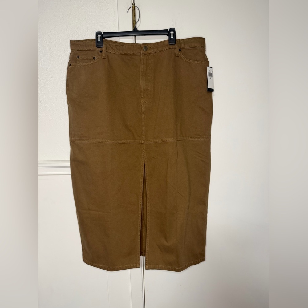 Lauren Ralph Lauren classic denim maxi pencil skirt size 16W New with tag - Picture 6 of 11